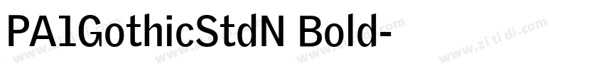 PA1GothicStdN Bold字体转换